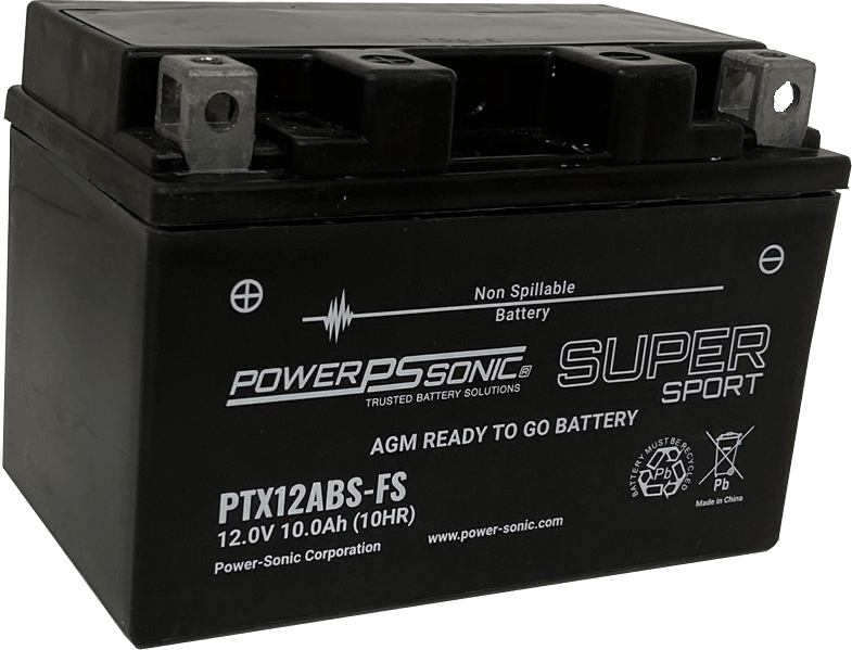 PTX12ABS-FS - 12V 180CCA Rechargeable SLA Powersports Battery