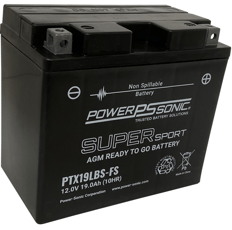 PTX19LBS-FS - 12V 230CCA Rechargeable SLA Powersports Battery