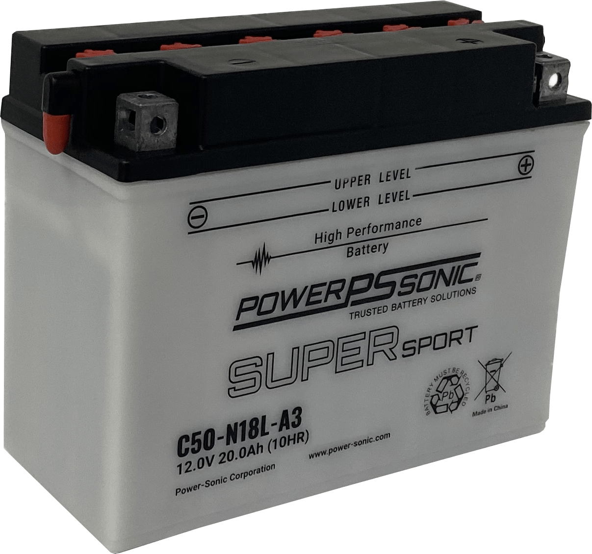 C50-N18L-A3 - 12V 250CCA Rechargeable SLA Powersports Battery