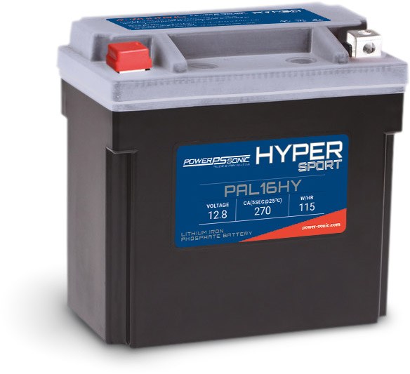 PAL16HY - 12.8V 270CA Rechargeable LiFePO4 Powersports Battery