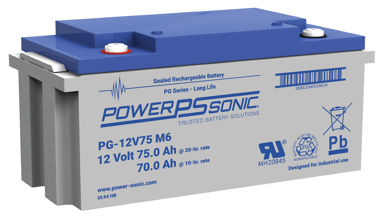 PG-12V75 FR Battery Image