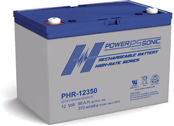 PHR-12350 FR - 12.0V 370W/Cell Rechargeable SLA Battery