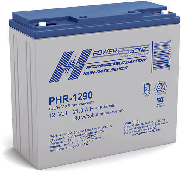 PHR-1290 FR - 12.0V 90W/Cell Rechargeable SLA Battery