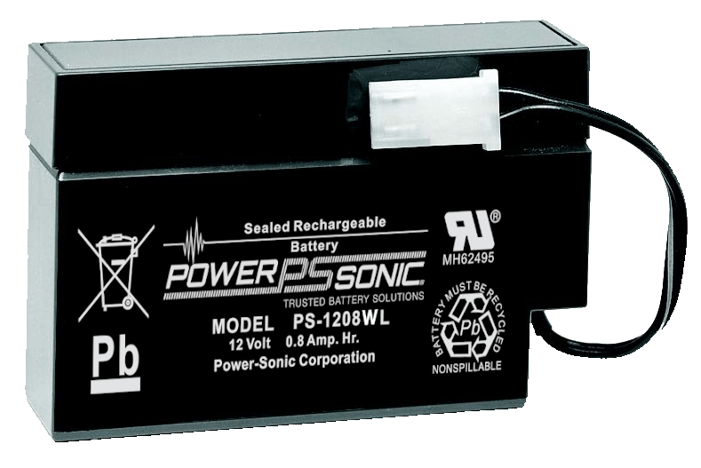 PS-1208 - 12V 0.8Ah Rechargeable SLA Battery