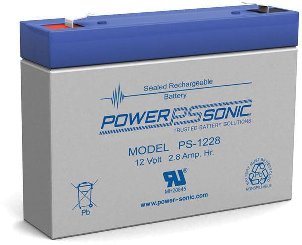 PS-1228 - 12V 2.8Ah Rechargeable SLA Battery