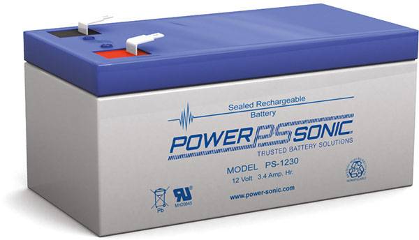 PS-1230 - 12V 3.4Ah Rechargeable SLA Battery