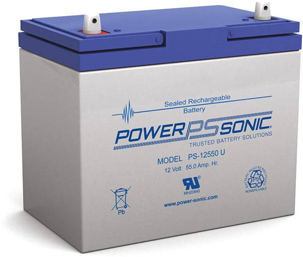 PS-12550 - 12V 55Ah Rechargeable SLA Battery