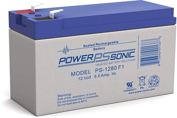 PS-1280 - 12V 8Ah Rechargeable SLA Battery