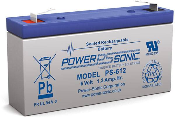 PS-612 - 6V 1.2Ah Rechargeable SLA Battery