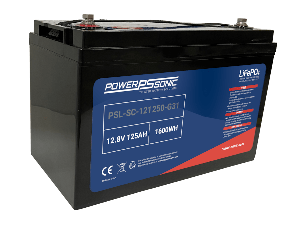 PSL-SC-121250-G31 - 12.8V 125Ah Rechargeable LiFePO4 Battery
