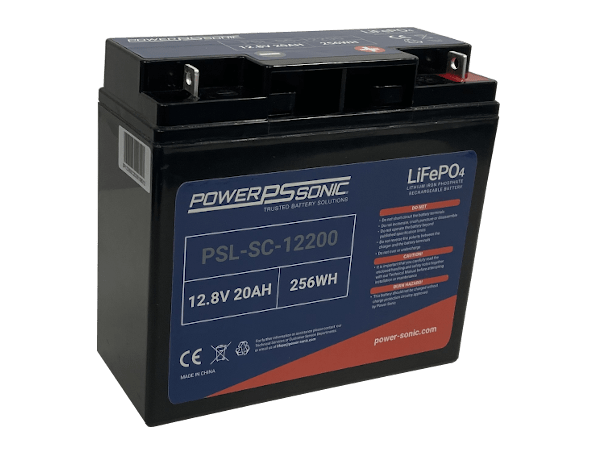 PSL-SC-12200 - 12.8V 20Ah Rechargeable LiFePO4 Battery