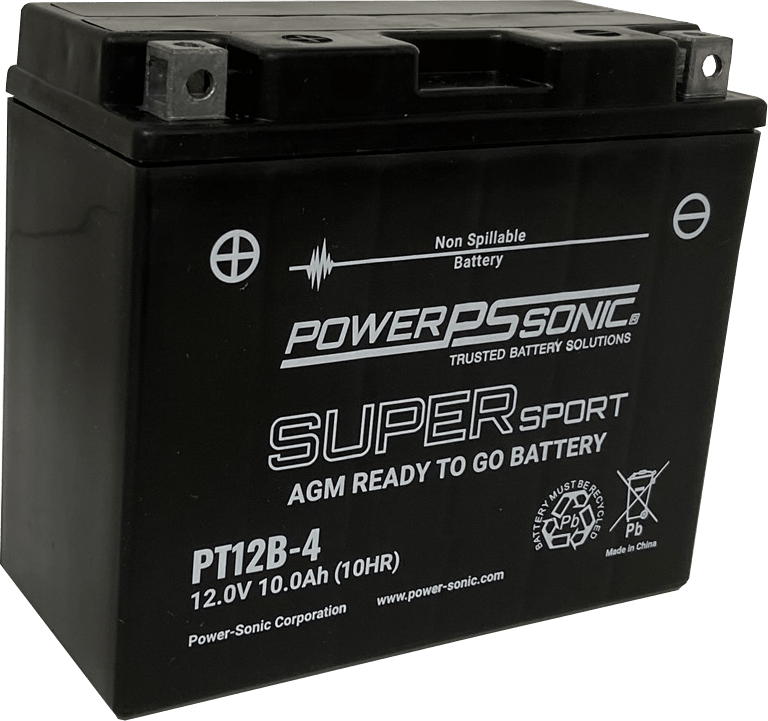 PT12B-4 - 12V 175CCA Rechargeable SLA Powersports Battery