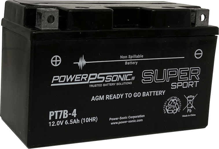 PT7B-4 - 12V 115CCA Rechargeable SLA Powersports Battery