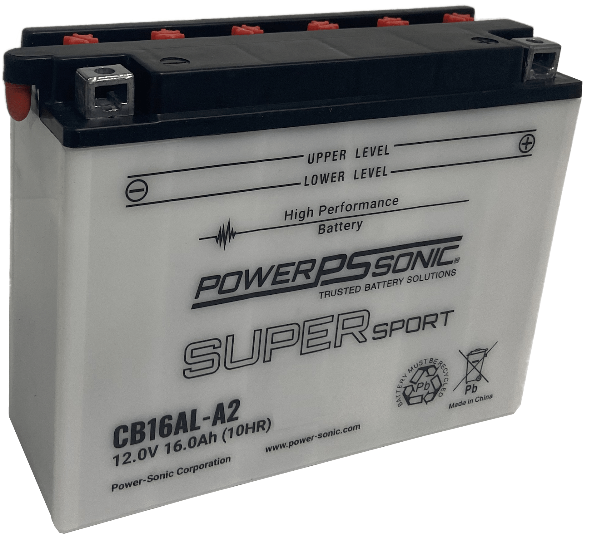 CB16AL-A2 - 12V 200CCA Rechargeable SLA Powersports Battery