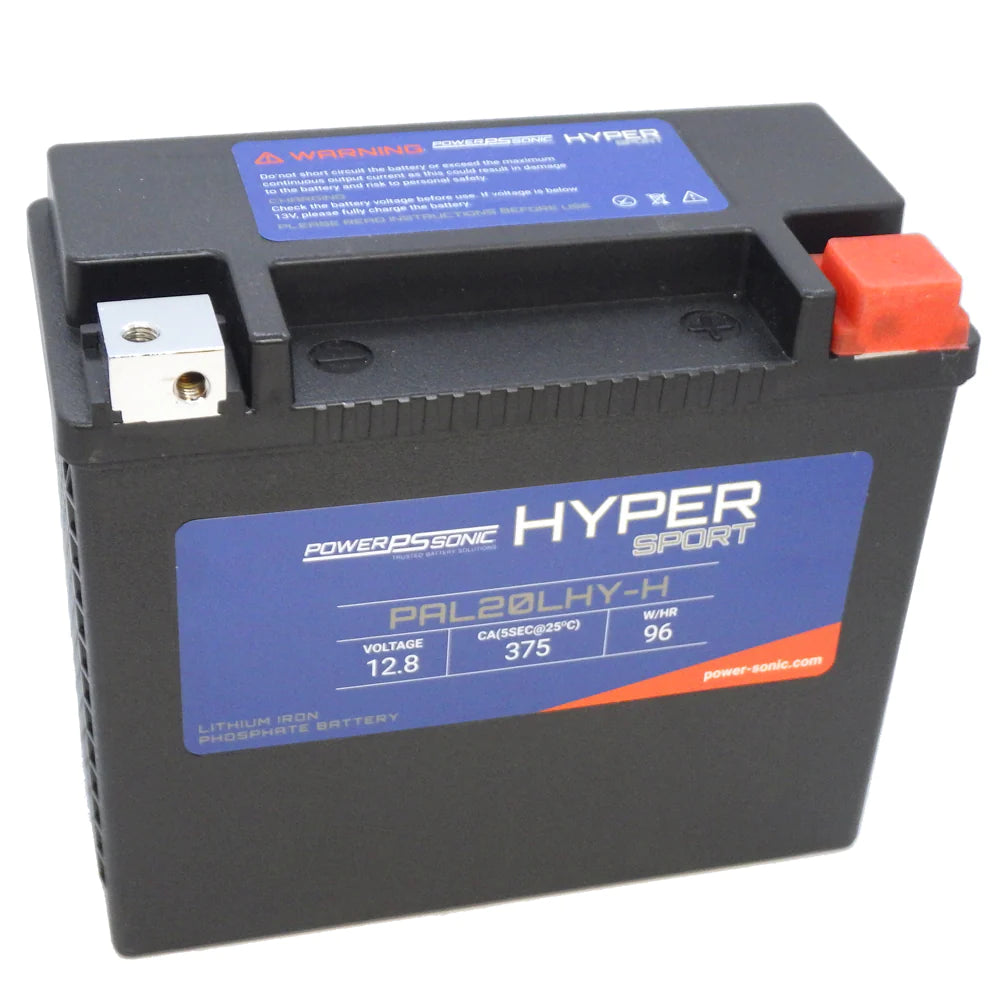 PAL20LHY-H - 12.8V 375CA Rechargeable LiFePO4 Powersports Battery