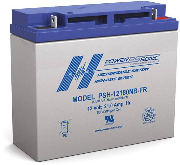 PSH-12180 FR - 12.0V 80W/Cell Rechargeable SLA Battery