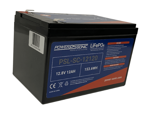 PSL-SC-12120 - 12.8V 12Ah Rechargeable LiFePO4 Battery