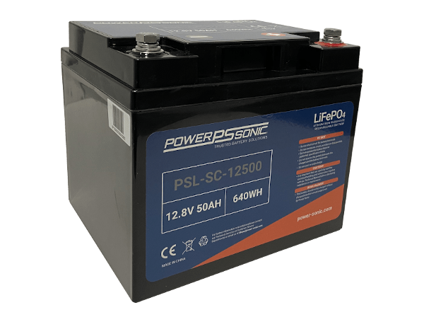 PSL-SC-12500 - 12.8V 50Ah Rechargeable LiFePO4 Battery