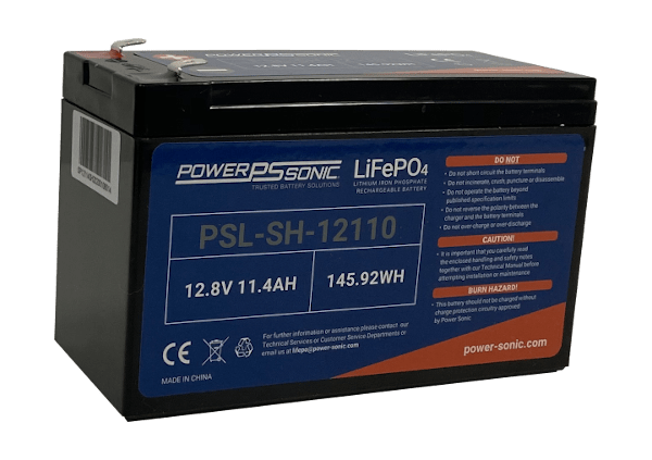 PSL-SH-12110 - 12.8V 11.4Ah Rechargeable LiFePO4 Battery